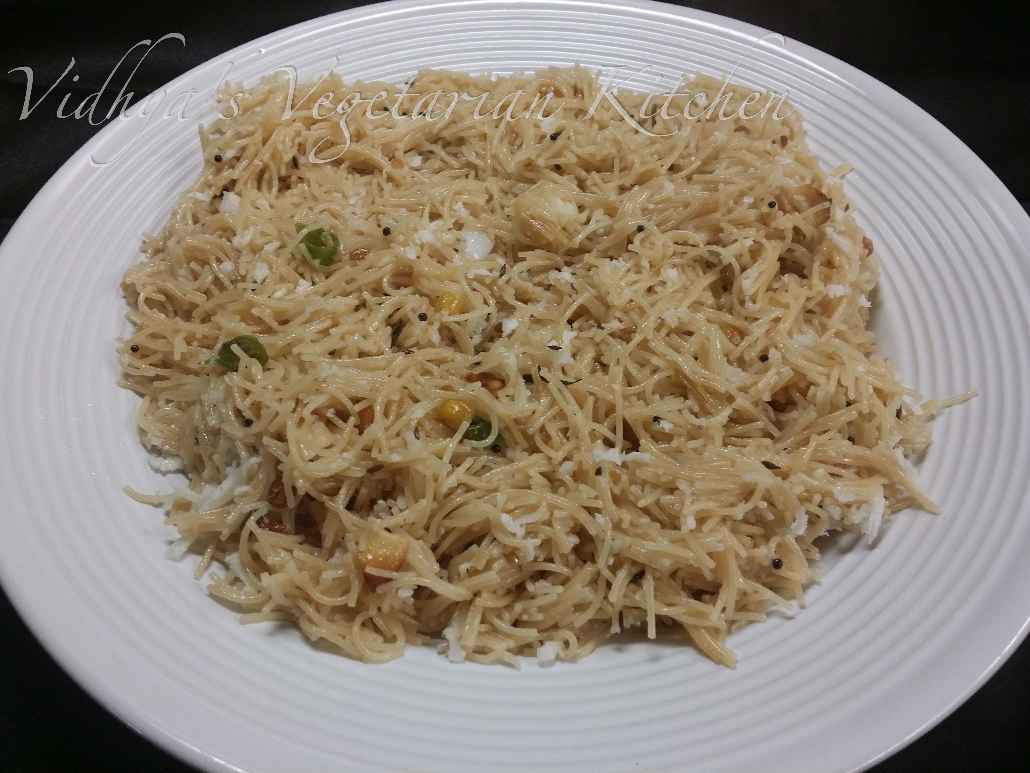 Appa’s Semiya Upma Vidhya’s Vegetarian Kitchen