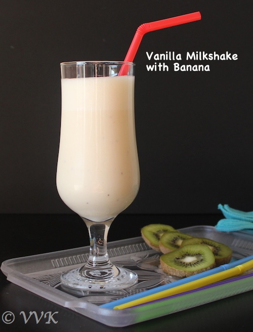 Vanilla Milk Shake Vanilla Milk Shake with Banana & IceCream