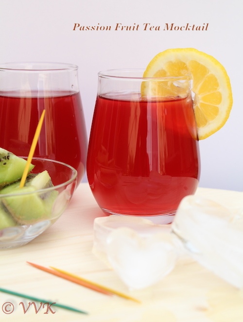 Iced Fusion Tea A Mix of Fruit Tea and Tender Coconut Water