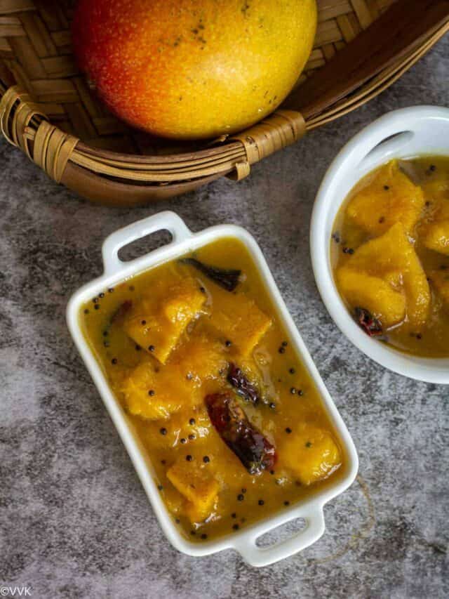 Mango Pachadi | Mambazha Pachadi | Sweet Mango Relish