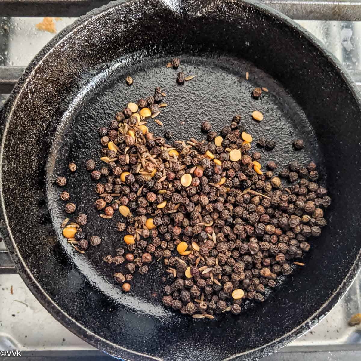 roasting the spices