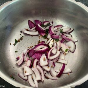 cooking the onions