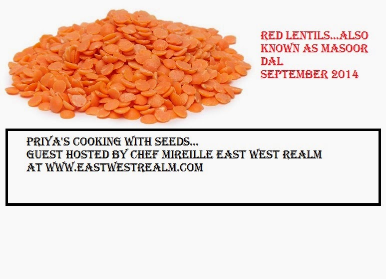 Pressure Cooker Sambar using Masoor dal