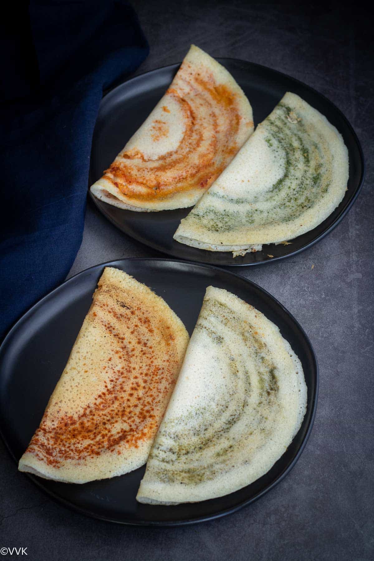 four flavored cheese dosa