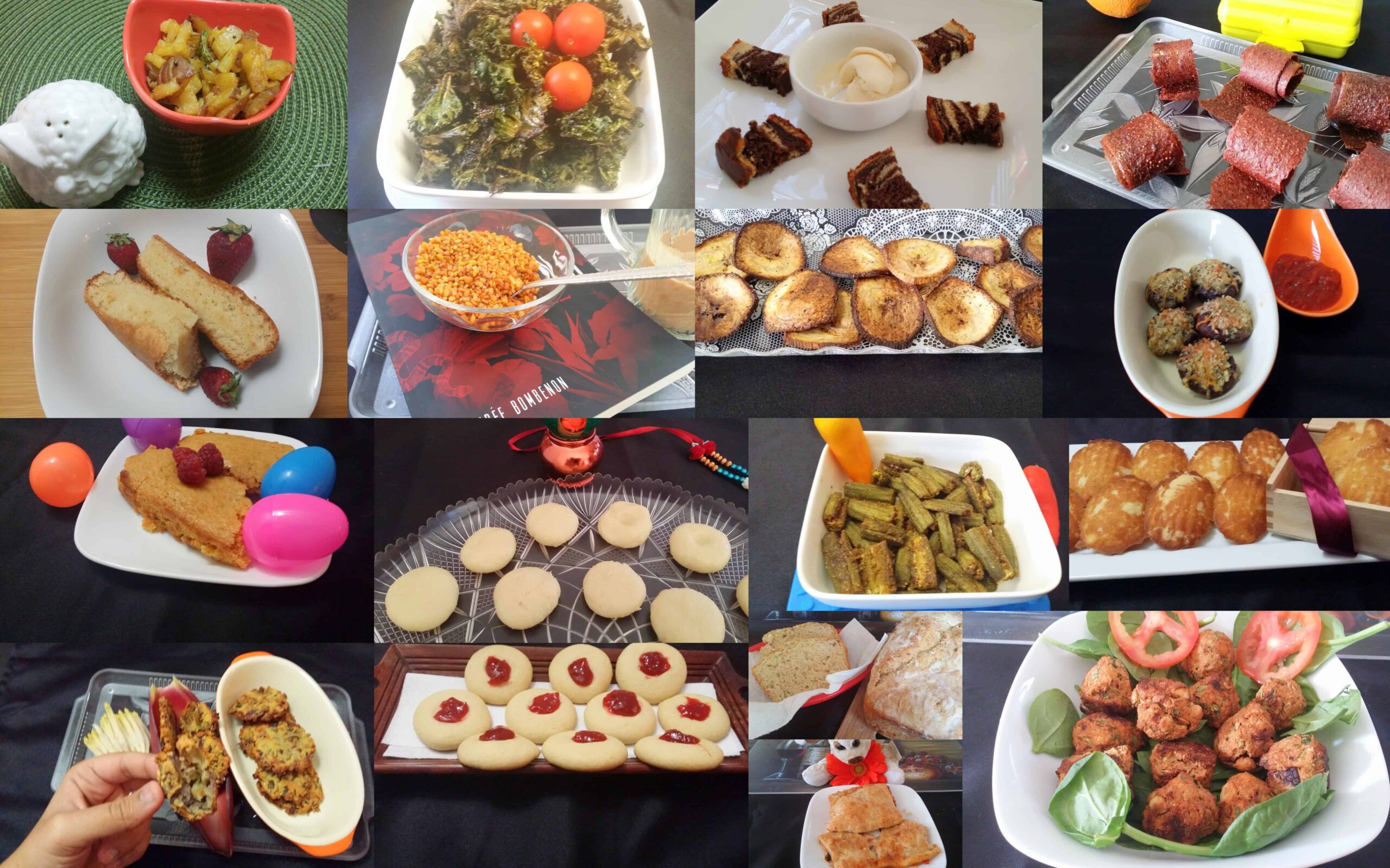 Roundup of the Baking Marathon - Vidhya’s Vegetarian Kitchen
