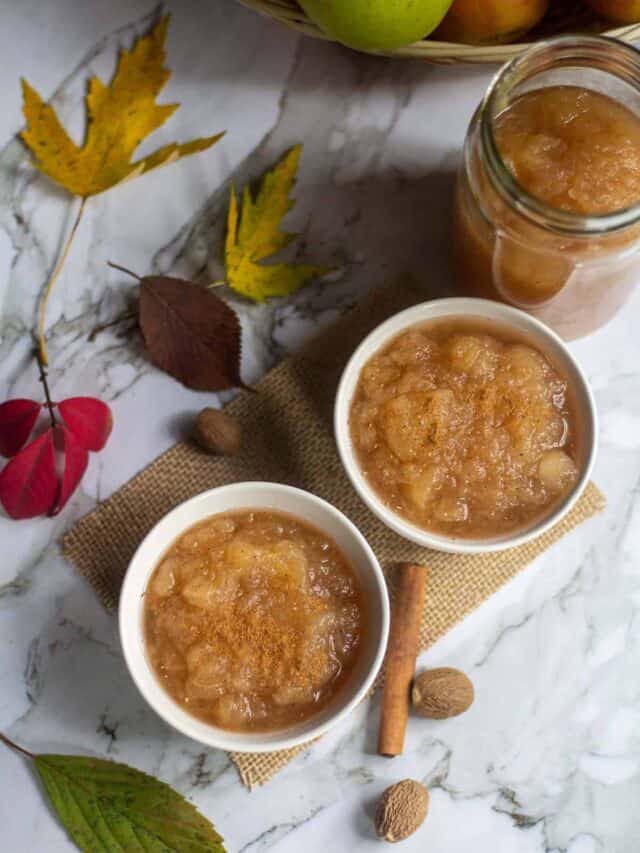 Instant Pot Applesauce Vidhya’s Vegetarian Kitchen