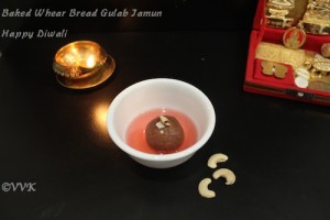 Baked wheat bread gulab jamun