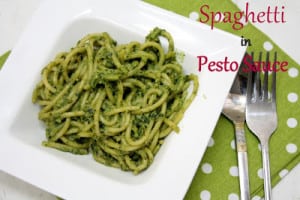 Spaghetti Pesto Sauce