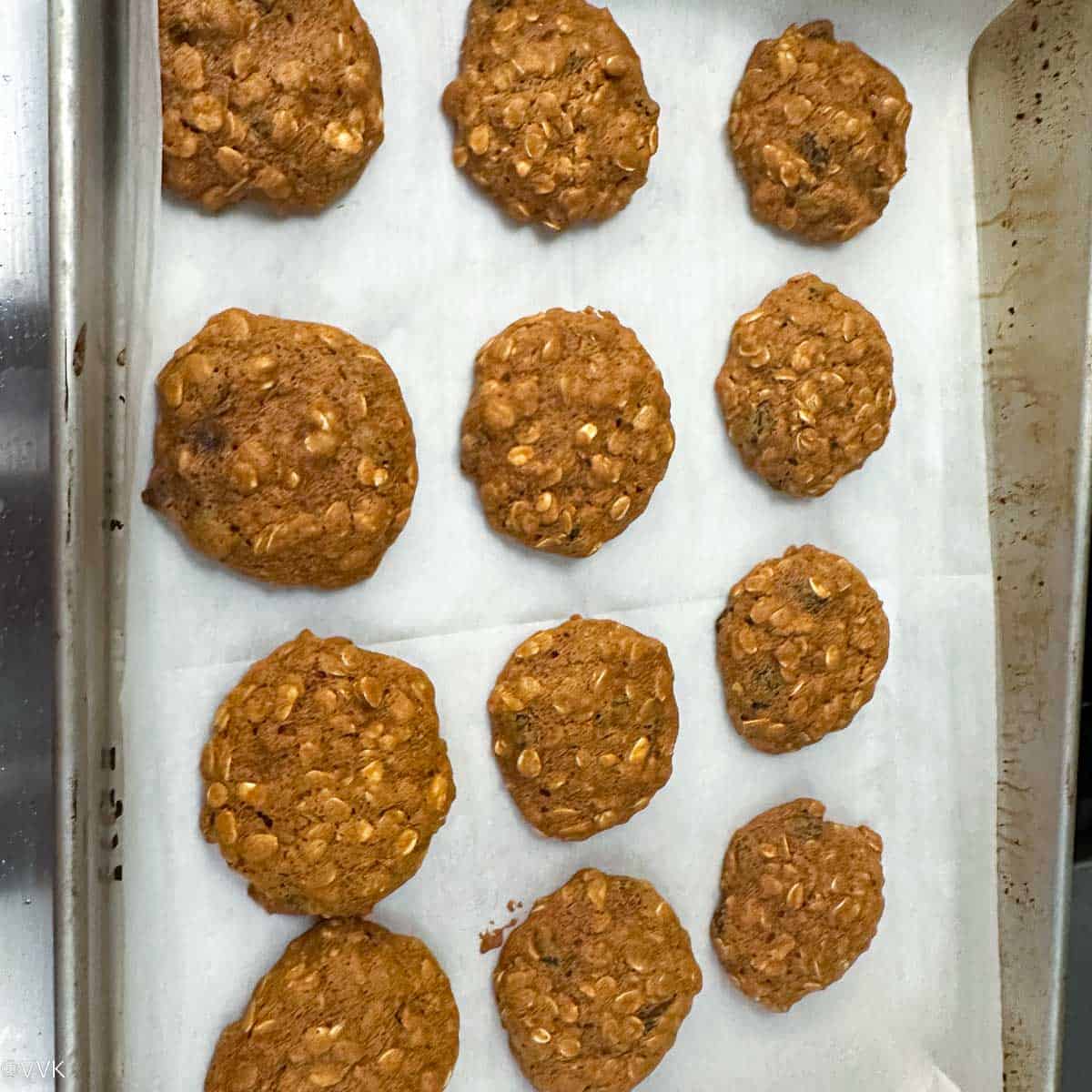 baked oatmeal cookies