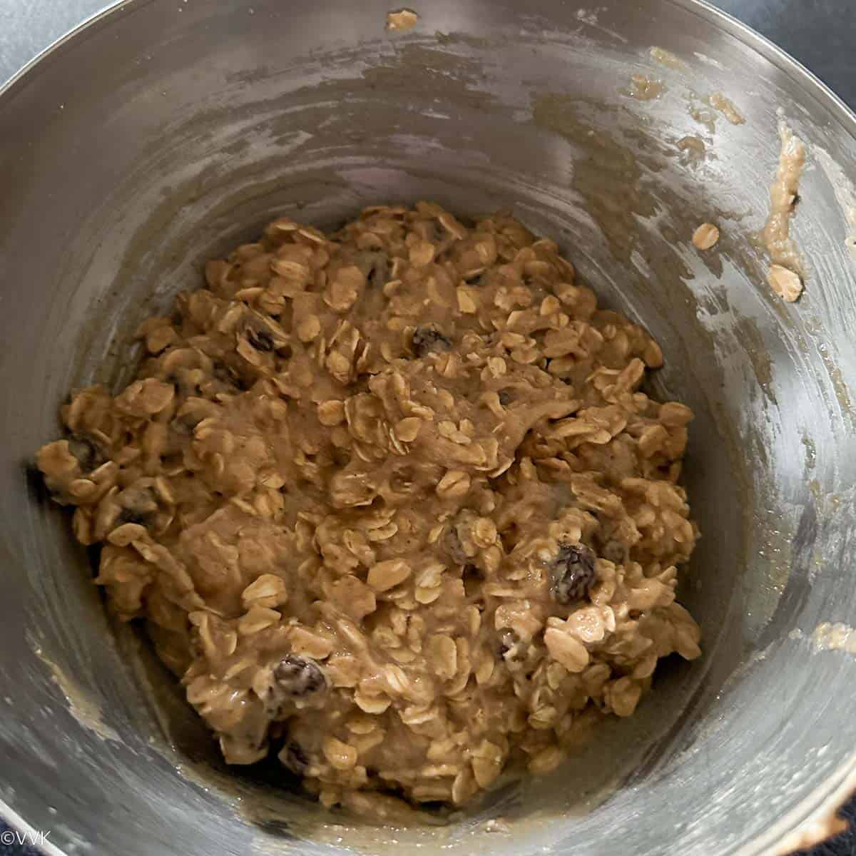 eggless oatmeal cookie dough