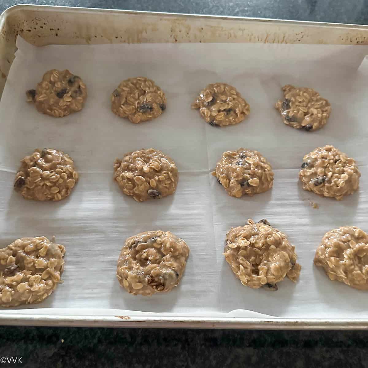 flattened cookies