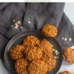 oatmeal cookies with textoverlay for pinterest