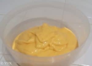 Blended ice cream mixture after churn 2
