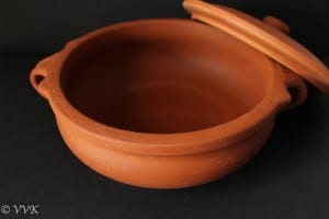Clay Pot with an open lid