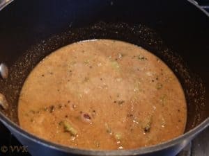 Adding the ground masala and and mixing it well in a pan