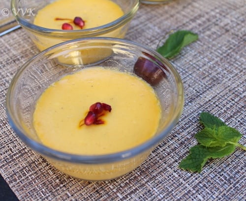 Aam Doi served in two bowls