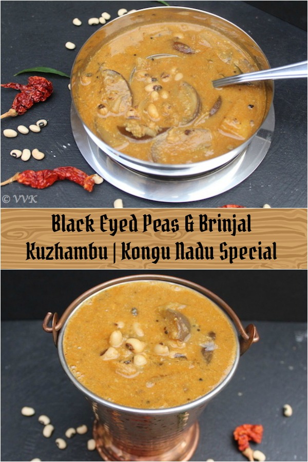 Black Eyed Peas & Brinjal Kuzhambu Kongu Nadu Special