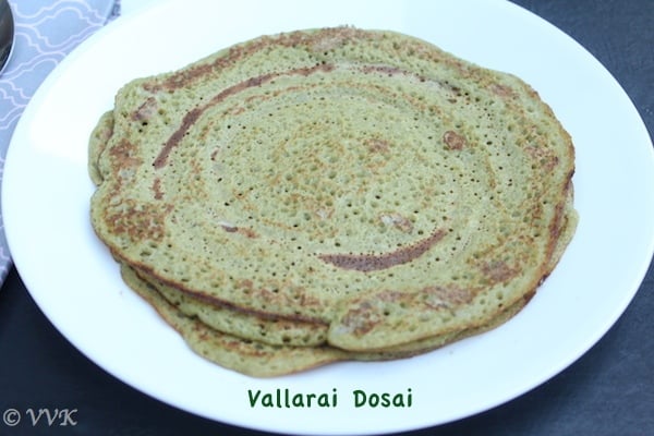 Delicious Vallarai Keerai Dosai, Indian Pennywort Dosa, looking really inviting