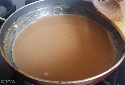 Heating the coconut oil or vegan butter or ghee in a separate pan
