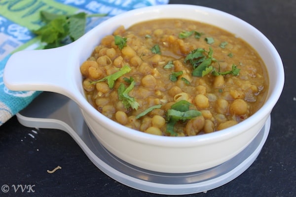 Ragda Pattice or Ragda Patties decorated with cilantro and served hot and fresh
