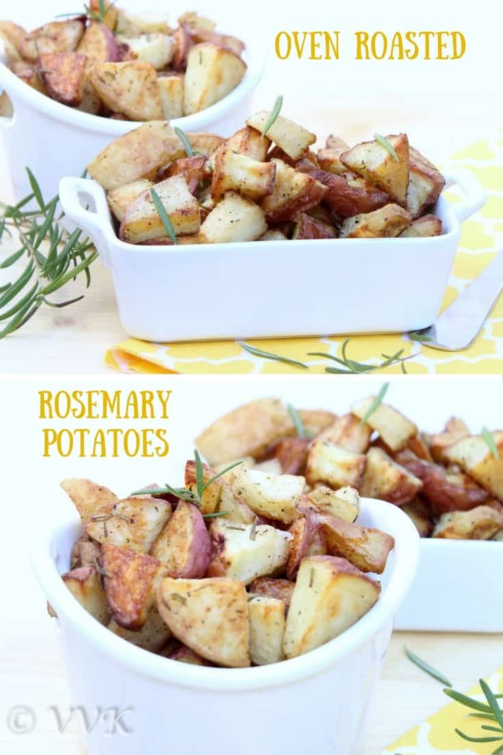 Oven Roasted Rosemary Potatoes collage