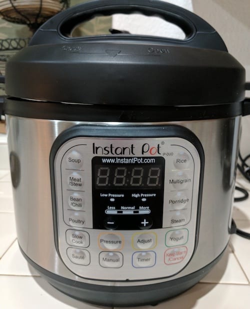 Instant Pot standing on the table