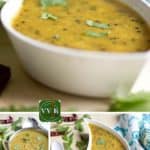 Instant Pot Amti Dal collage with text overlay