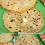 Mooli Paratha or Radish Paratha collage of three images with text overlay
