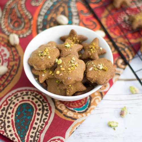 Nan-E Nokhodchi | Persian Chick Pea Cookie with Cardamom and Pistachios