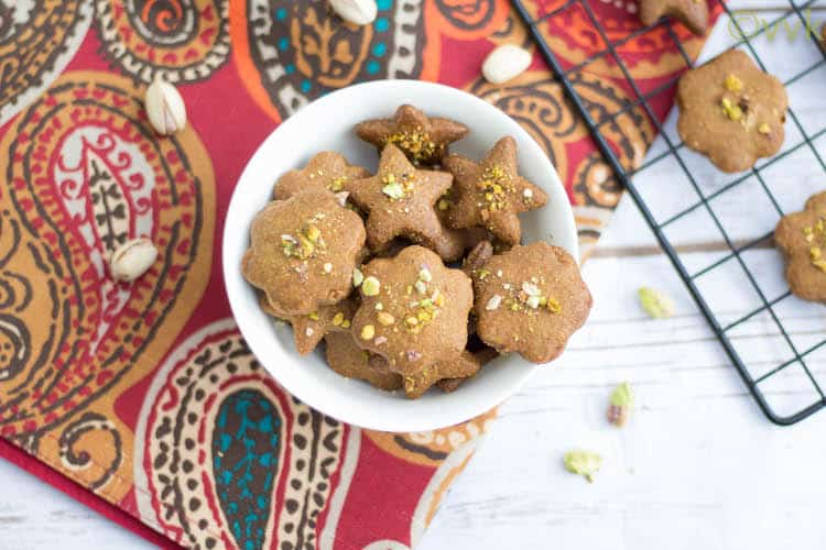 Nan-E Nokhodchi | Persian Chick Pea Cookie with Cardamom and Pistachios