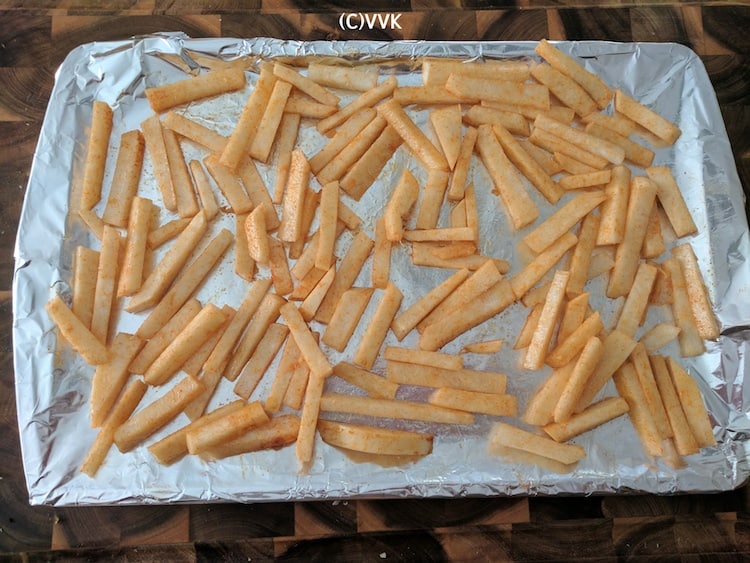 jicama fries after 15 mts