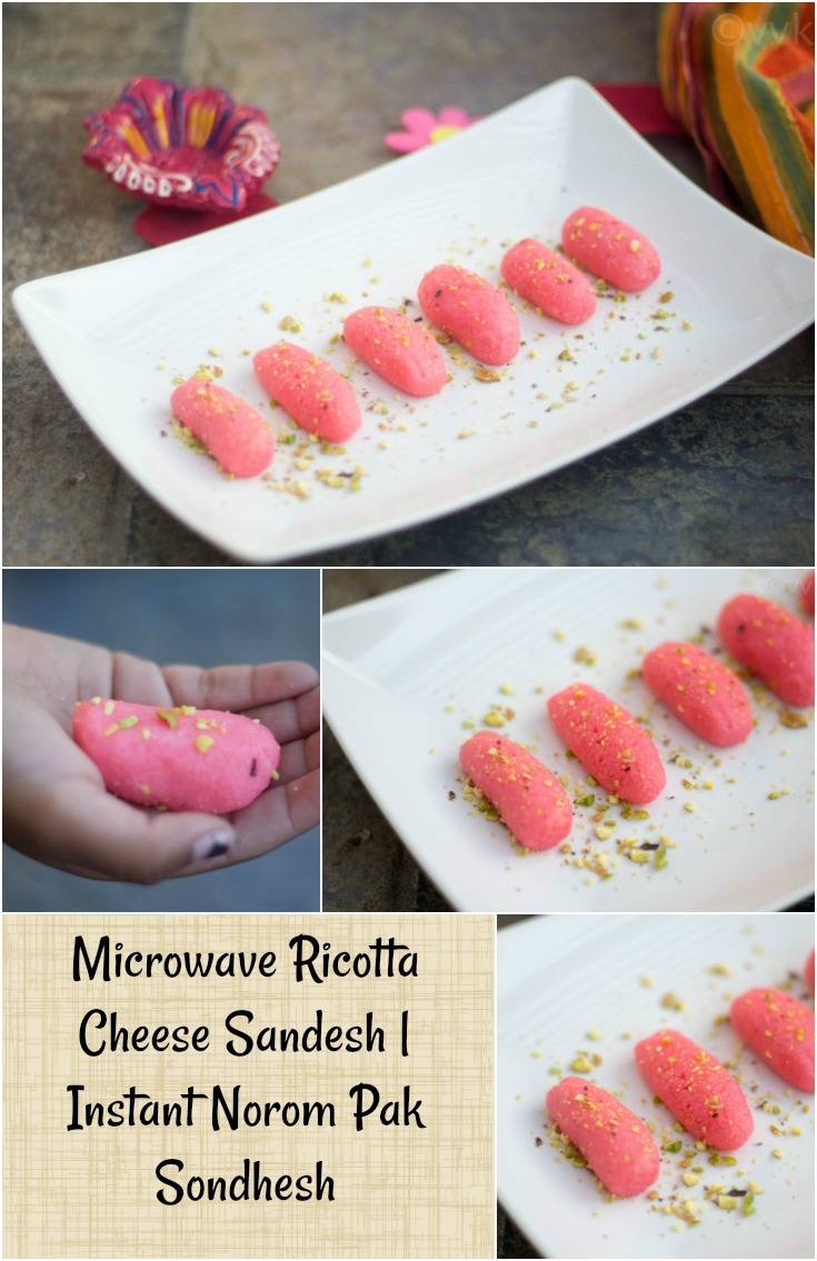 Microwave Ricotta Cheese Sandesh Instant Ricotta Cheese Sondesh