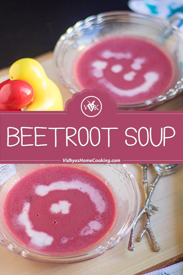 Beetroot Soup collage with text overlay