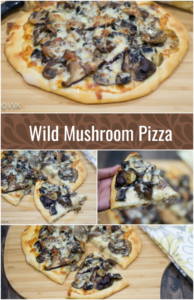 CPK Style Wild Mushroom Pizza Vidhya’s Vegetarian Kitchen
