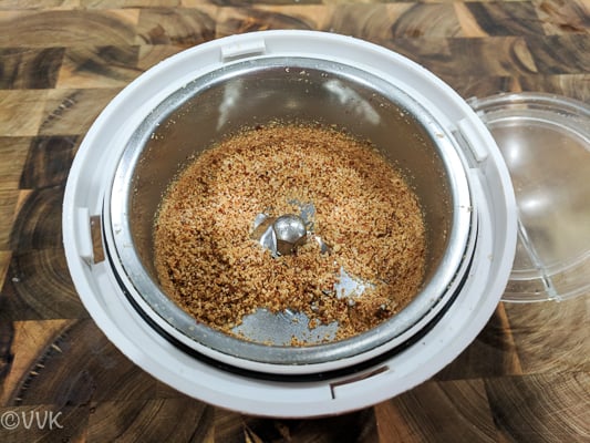 Grind the ingredients into a coarse powder