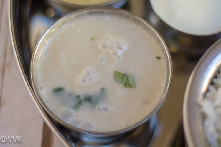Sol Kadhi served as a part of the tray