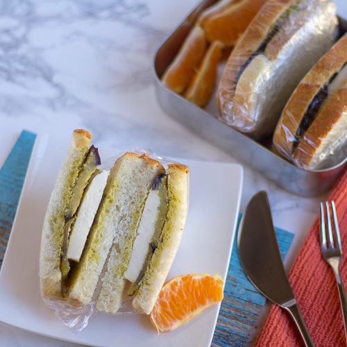 Eggplant Mozzarella Sandwich Vidhya's Vegetarian Kitchen