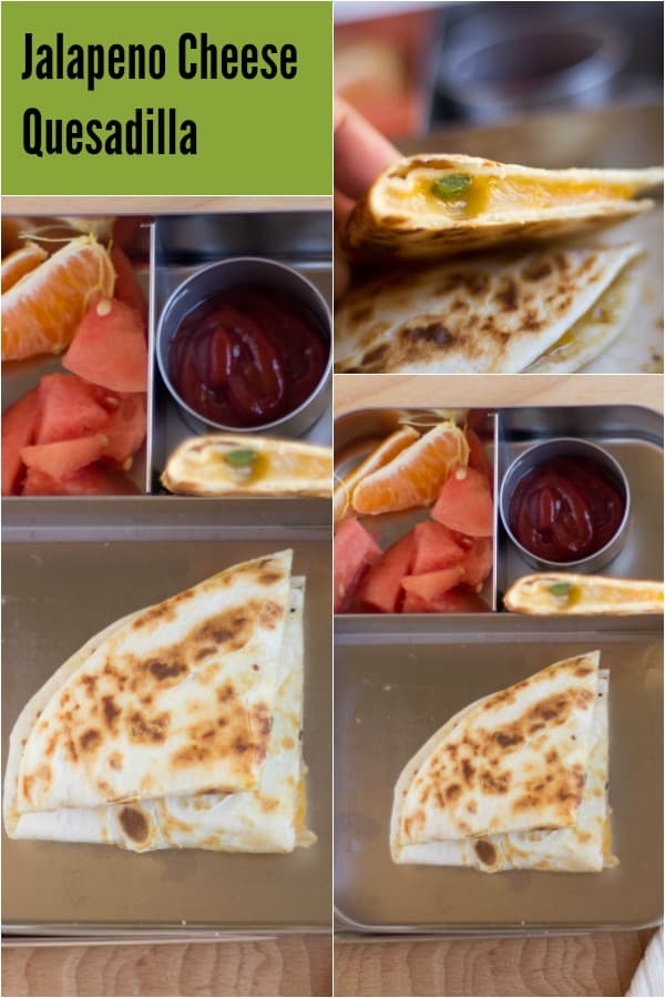 Jalapeno Cheese Quesadilla collage with text overlay