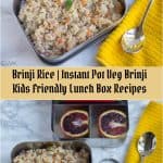 Brinji Rice collage with text overlay