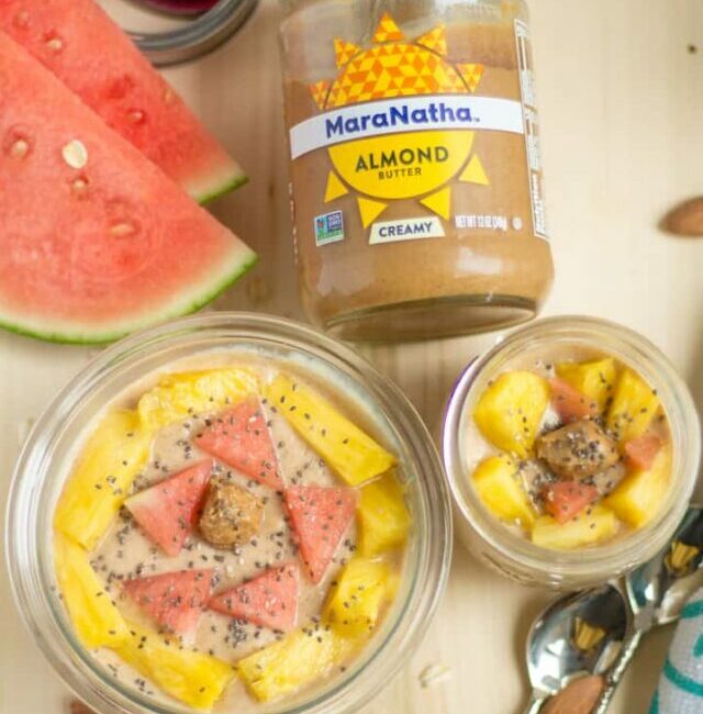 Overnight Oats with Almond Butter and Banana Full Recipe