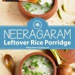 Leftover Rice Porridge collage with text overlay