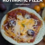 Rotimatic Pizza collage with text overlay