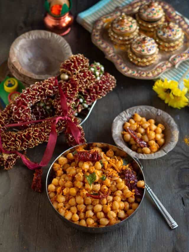 Garbanzo Beans Sundal Vidhya’s Vegetarian Kitchen