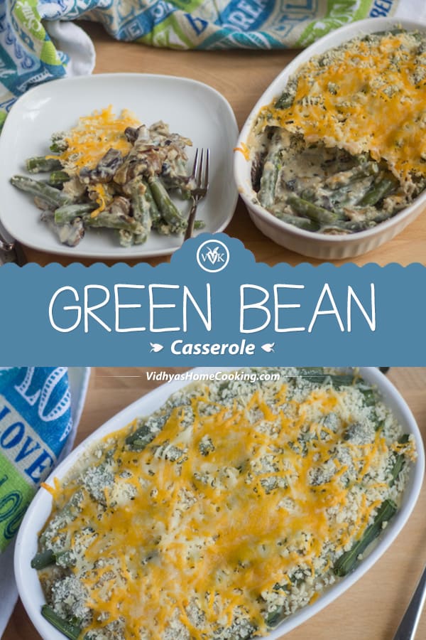 Green Bean Casserole collage with text overlay