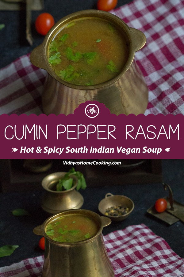 Cumin Pepper Rasam Jeera Milagu Rasam