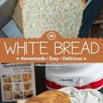 Homemade White Bread collage with Text Overlay