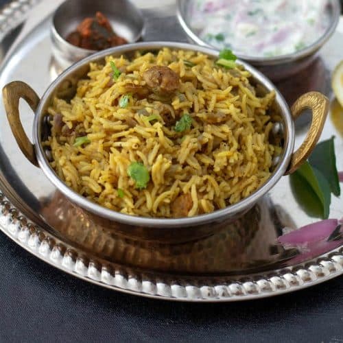 Vegetarian Bhatkal or Bhatkali Biryani Recipe