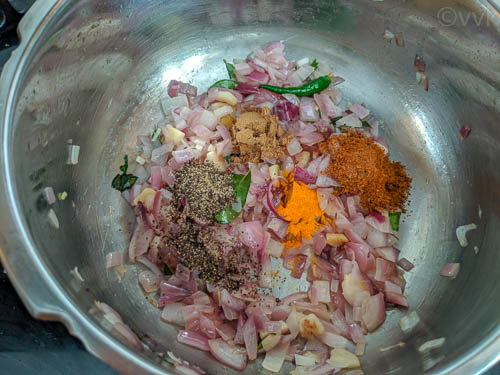 Bhatkal Biryani Step 2 - Adding all the spices