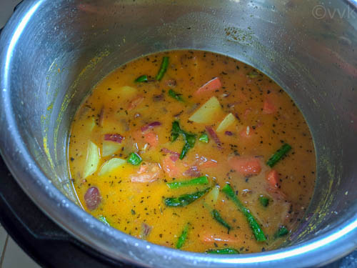 sindhi veg biryani before cooking