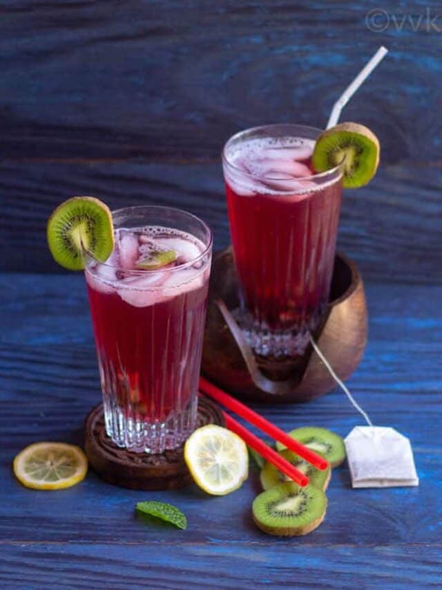 Iced Fusion Tea Vidhya’s Vegetarian Kitchen